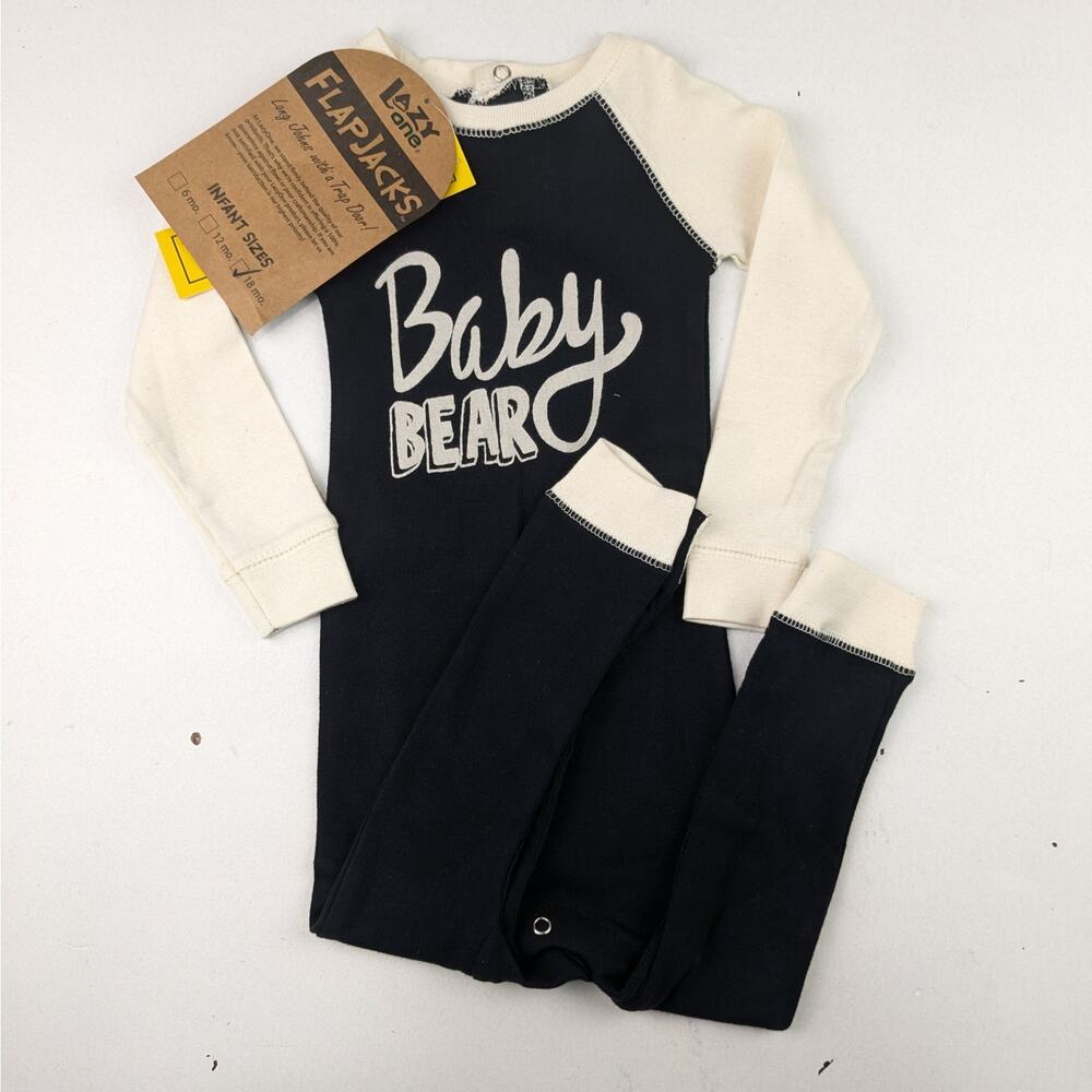 Lazy One FlapJacks One Piece -Baby Bear - Old Forge NY - 18M